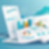 background white; trading and data analy